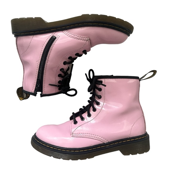 Marten Light Pastel pink Combat Boots Youth Size Model 1460J